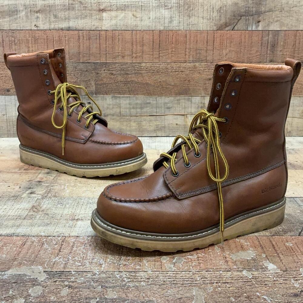 DieHard SurTrak8 Boots Mens Size 10.5 EE 44.5 Brown Leather Mid Calf Workwear
